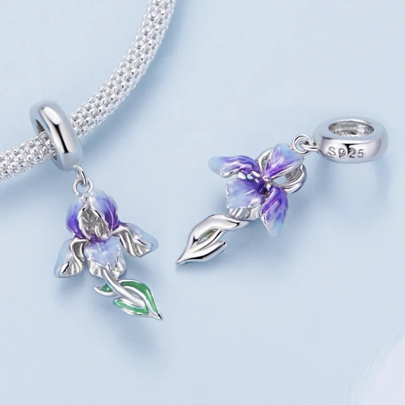 (image for) Pandora Style Iris Dangle - BSC815! - View 4