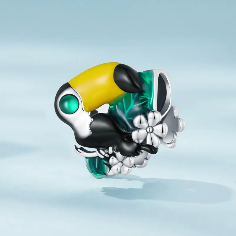 (image for) Pandora Style Jungle Toucan Charm - SCC2520 - View 2