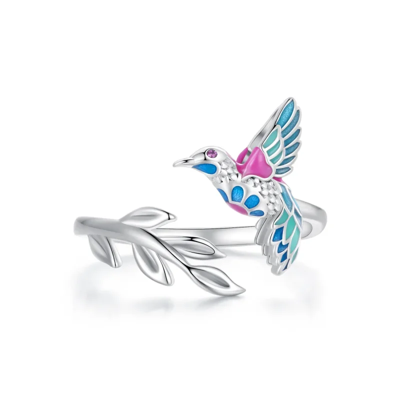 (image for) Pandora Style Kingfisher Open Ring - BSR483-E - Product Image