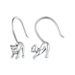 (image for) Pandora Style Kitten Earrings Stud Earrings - SCE1618