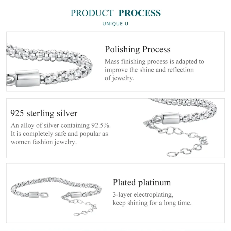 (image for) Pandora Style Light Bulb Chain Chain Bracelet - BSB149 - View 5