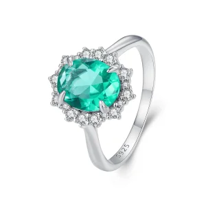 (image for) Pandora Style Light Green Wave Ring - BSR448
