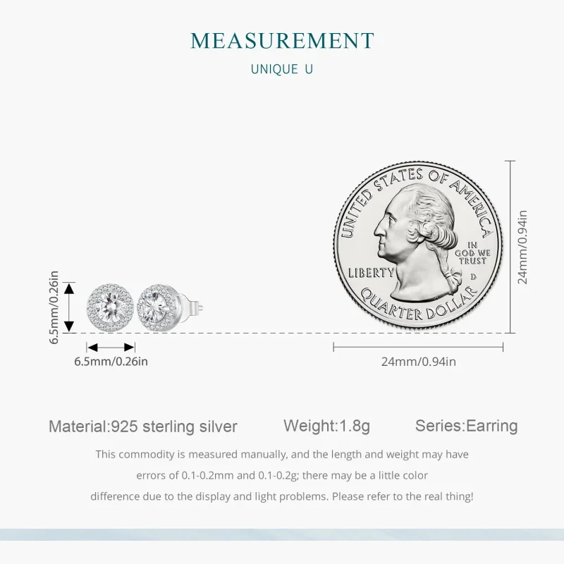 (image for) Pandora Style Light Luxury Stud Earrings - BSE893 - View 8