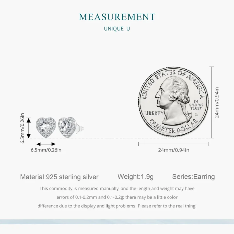 (image for) Pandora Style Light Luxury Stud Earrings - BSE894 - View 8