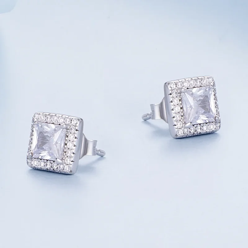 (image for) Pandora Style Light Luxury Stud Earrings - BSE895 - View 3