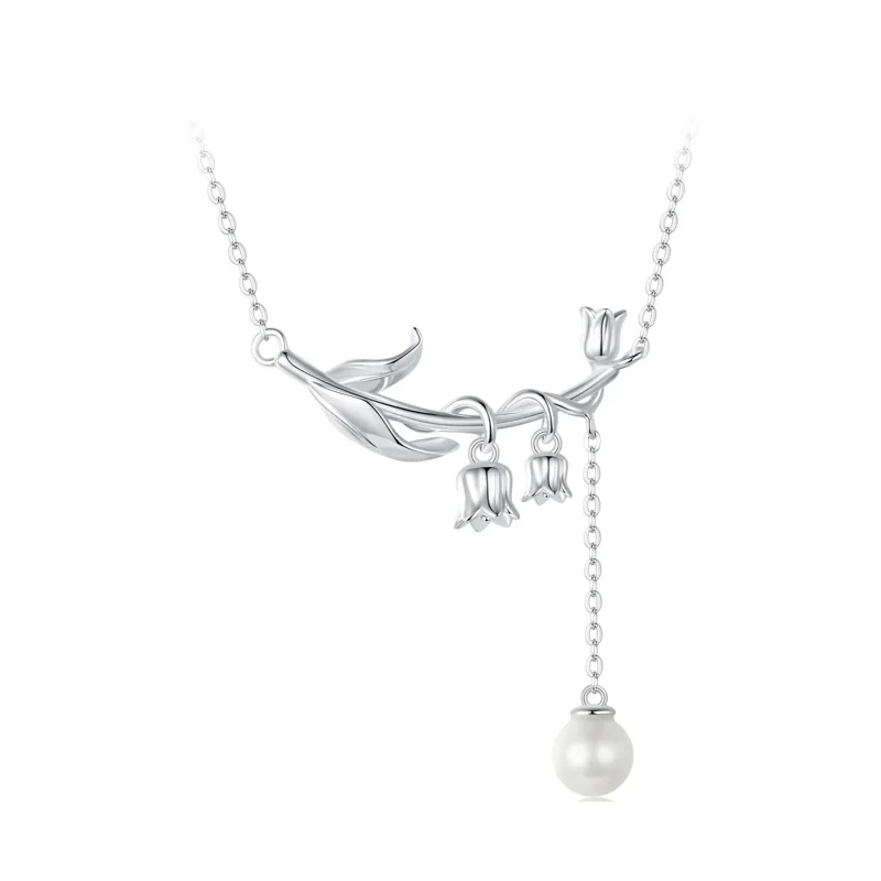 (image for) Pandora Style Lily of The Valley Necklace - BSN357 - Product Image