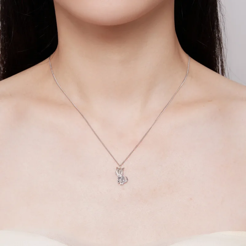 (image for) Pandora Style Little Fox Necklace - BSN319! - View 6