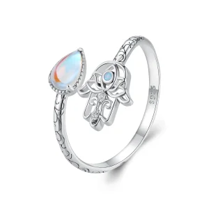 (image for) Pandora Style Lucky Hand Ring - BSR486-E