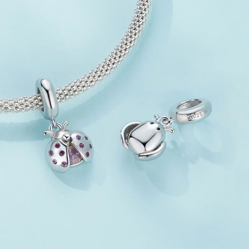(image for) Pandora Style Lucky Ladybug Dangle - SCC2613 - View 4