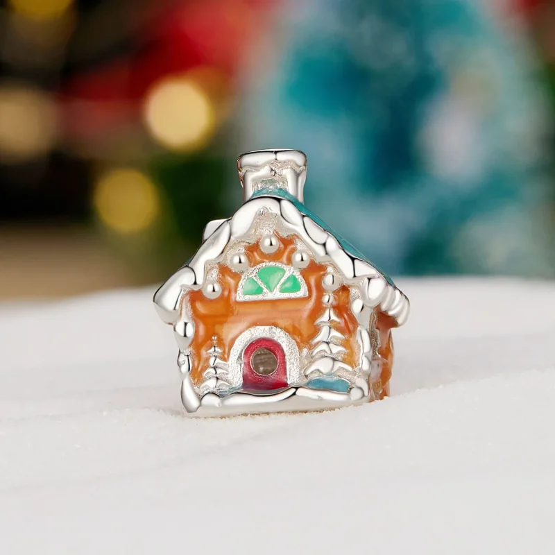 (image for) Pandora Style Luminous Christmas Eve House Charm - SCC2646 - View 2