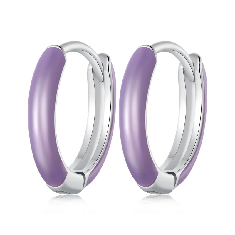 (image for) Pandora Style Luminous Hoop Earrings - SCE1644 - Product Image
