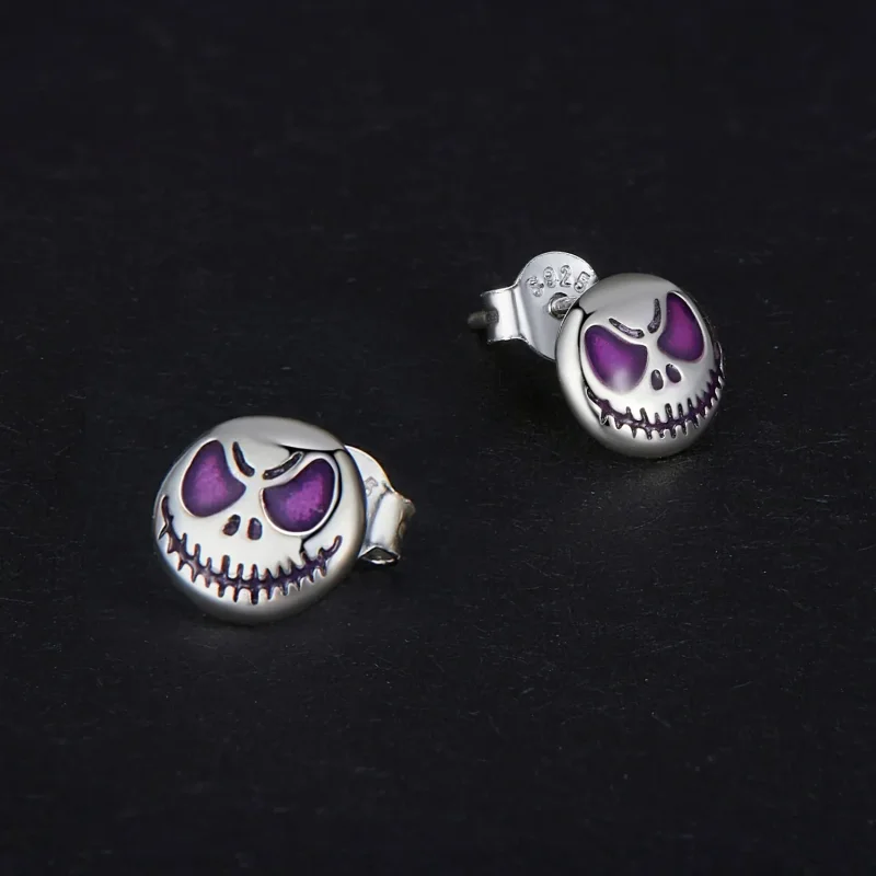 (image for) Pandora-style Luminous Personalized Stud Earrings - SCE1639 - View 3