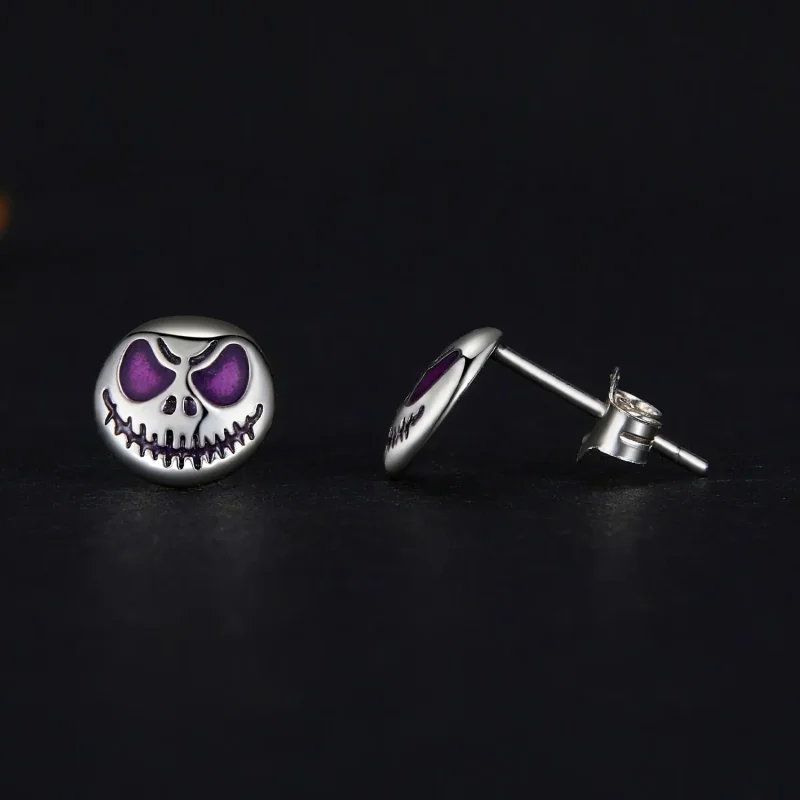 (image for) Pandora-style Luminous Personalized Stud Earrings - SCE1639 - View 4
