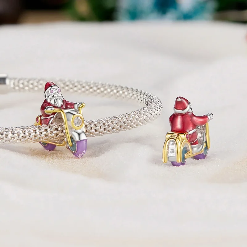 (image for) Pandora Style Luminous Santa Claus Is Here Charm - SCC2645 - View 4