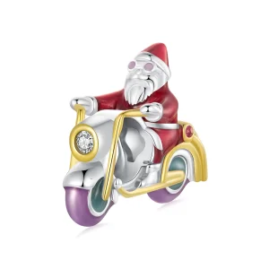 (image for) Pandora Style Luminous Santa Claus Is Here Charm - SCC2645