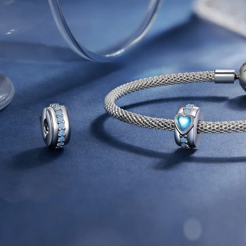 (image for) Pandora Style Magic Heart Clip - SCC2537 - View 4