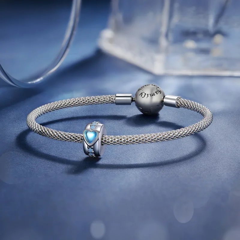 (image for) Pandora Style Magic Heart Clip - SCC2537 - View 5