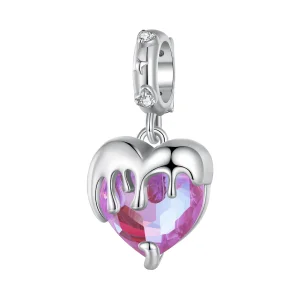 (image for) Pandora Style Melting Girl's Heart Dangle - SCC2471
