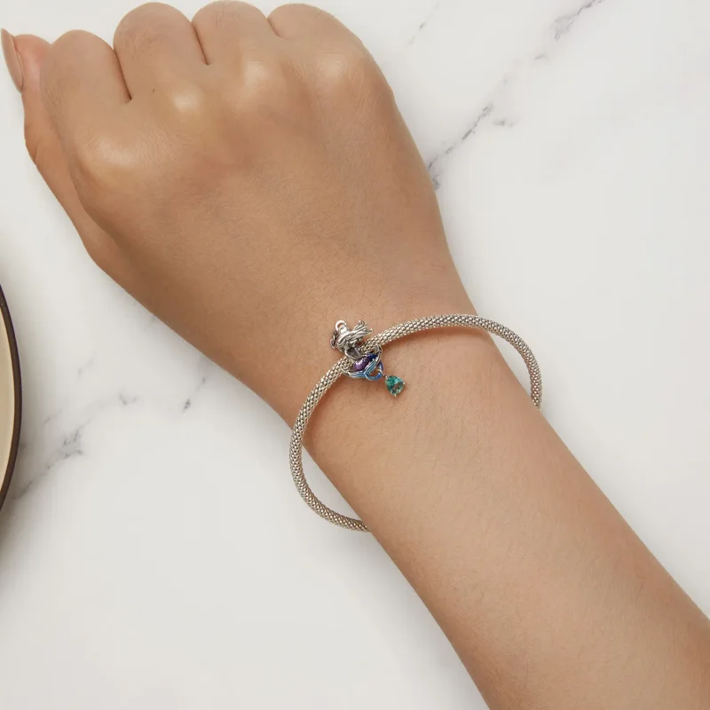 (image for) Pandora Style Mermaid Anchor Charm - BSC903 - View 5