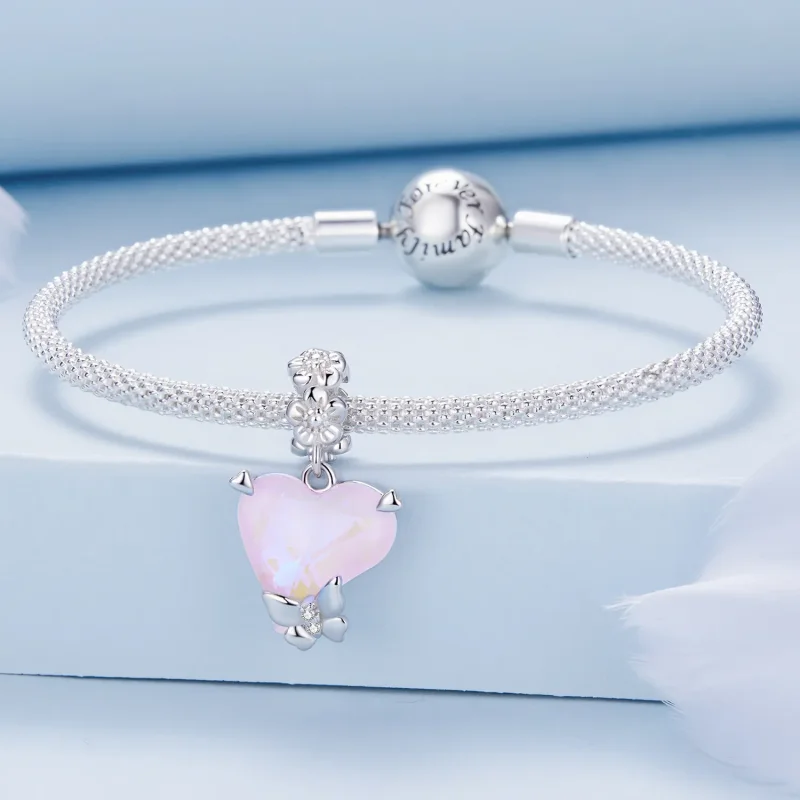 (image for) Pandora-style Mocha Butterfly Dangle - BSC809 - View 3