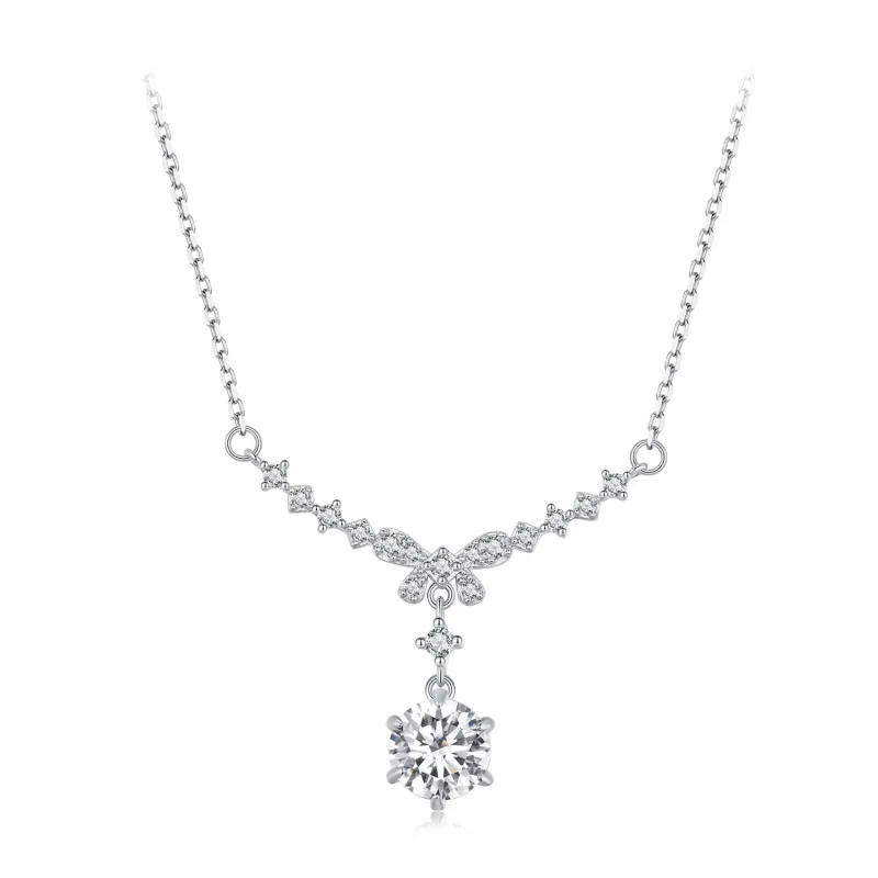 (image for) Pandora Style Moissanite Necklace (Comes with One Certificate) - MSN020 - Product Image