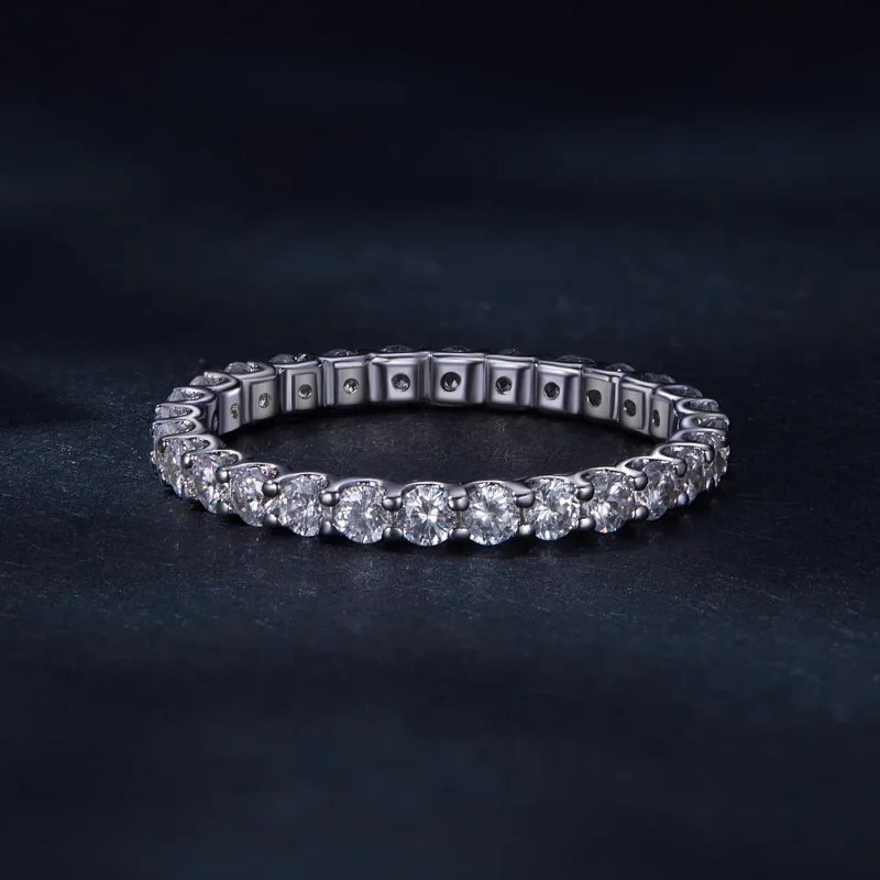 (image for) Pandora Style Moissanite Ring - MSR034 - View 3