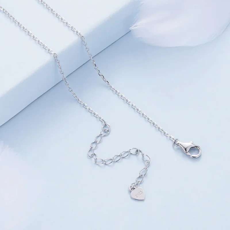 (image for) Pandora Style Moon Butterfly Necklace - BSN353 - View 4