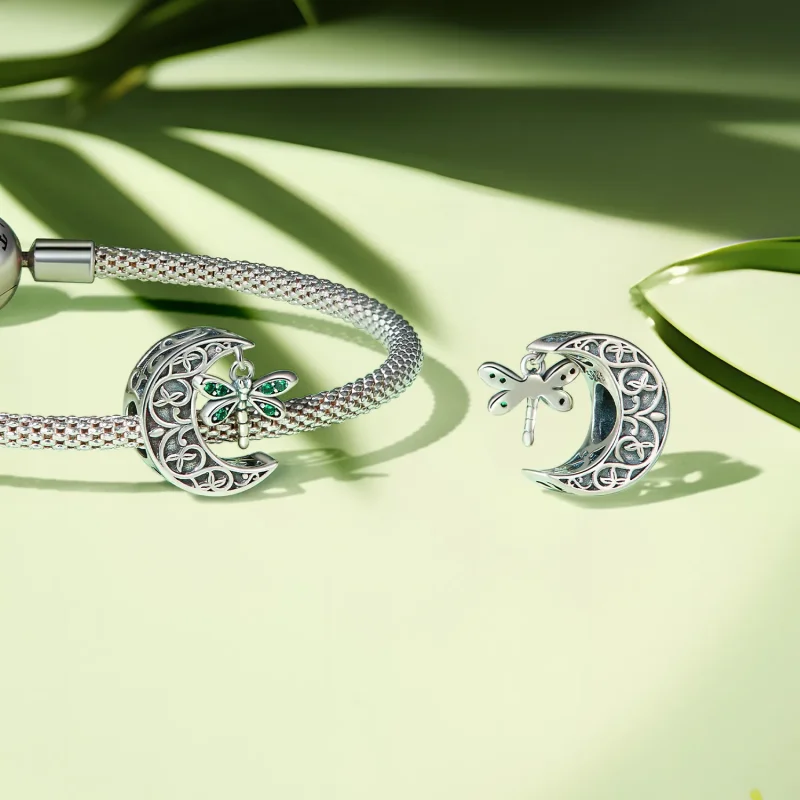 (image for) Pandora Style Moon Dragonfly Charm - SCC2605 - View 4