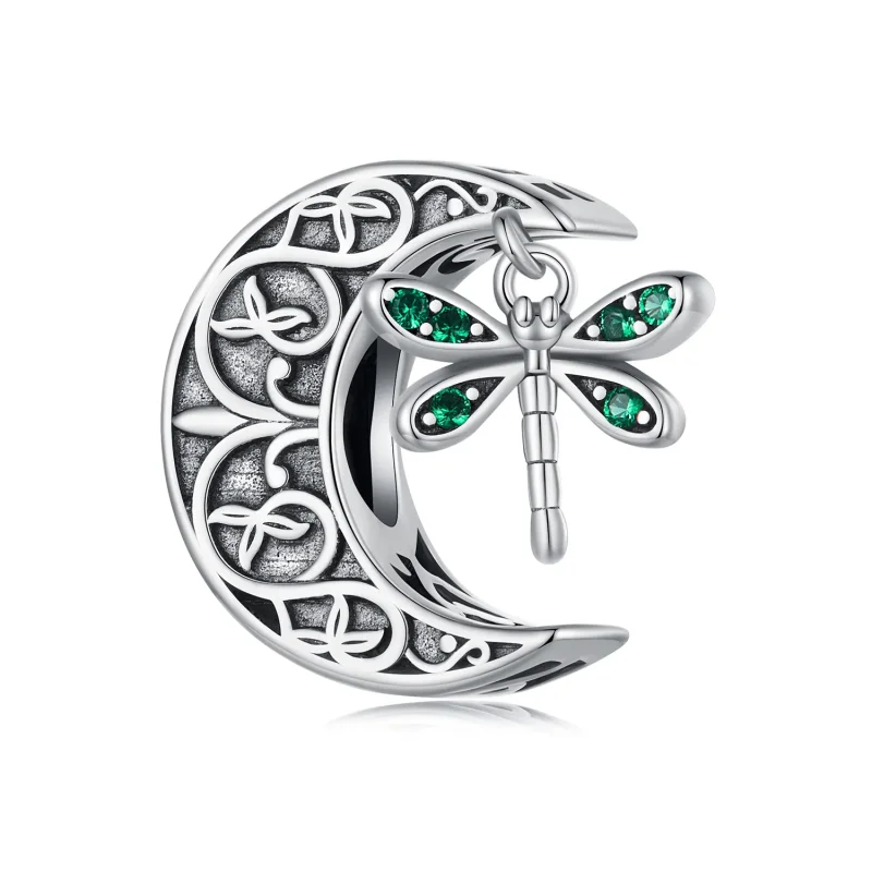 (image for) Pandora Style Moon Dragonfly Charm - SCC2605 - Product Image