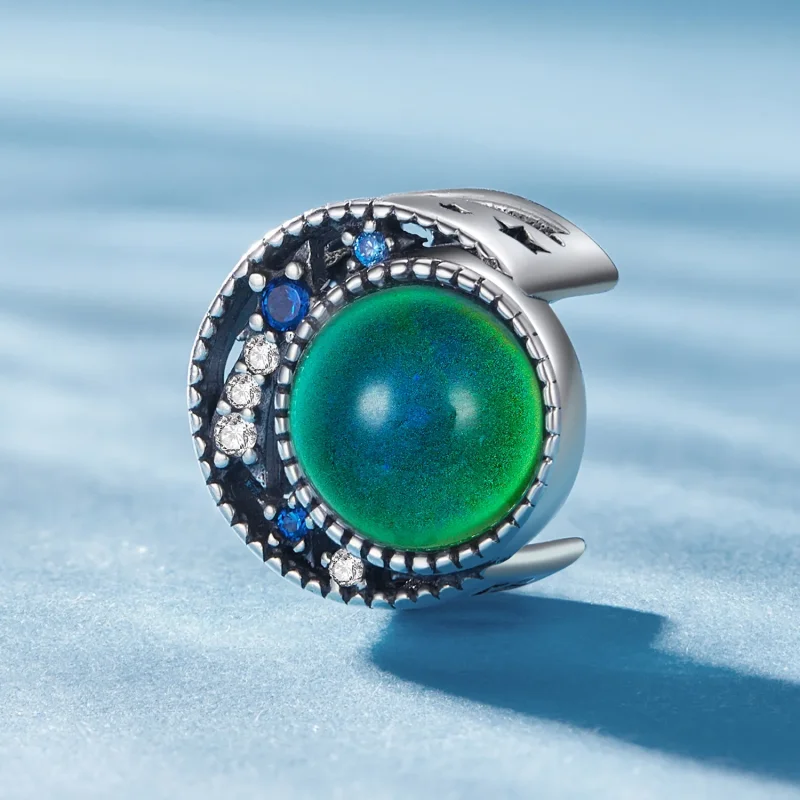 (image for) Pandora Style Moon Mood Stone Charm - SCC2558 - View 3