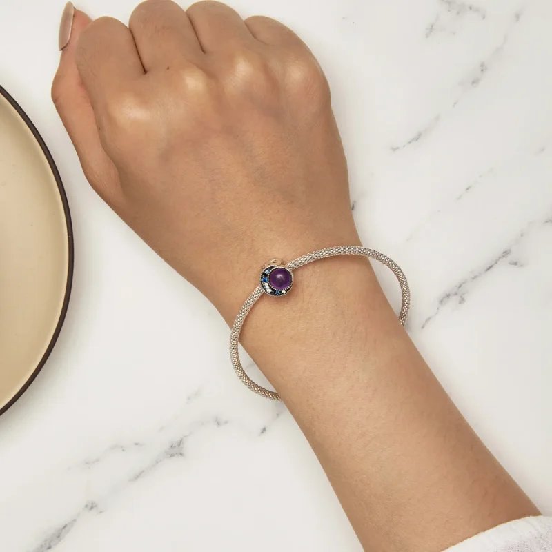 (image for) Pandora Style Moon Mood Stone Charm - SCC2558 - View 8