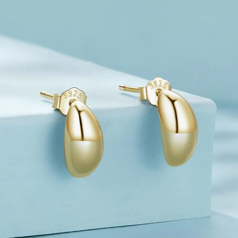 (image for) Pandora Style Moon Studs Earrings - SCE1632-B - View 2