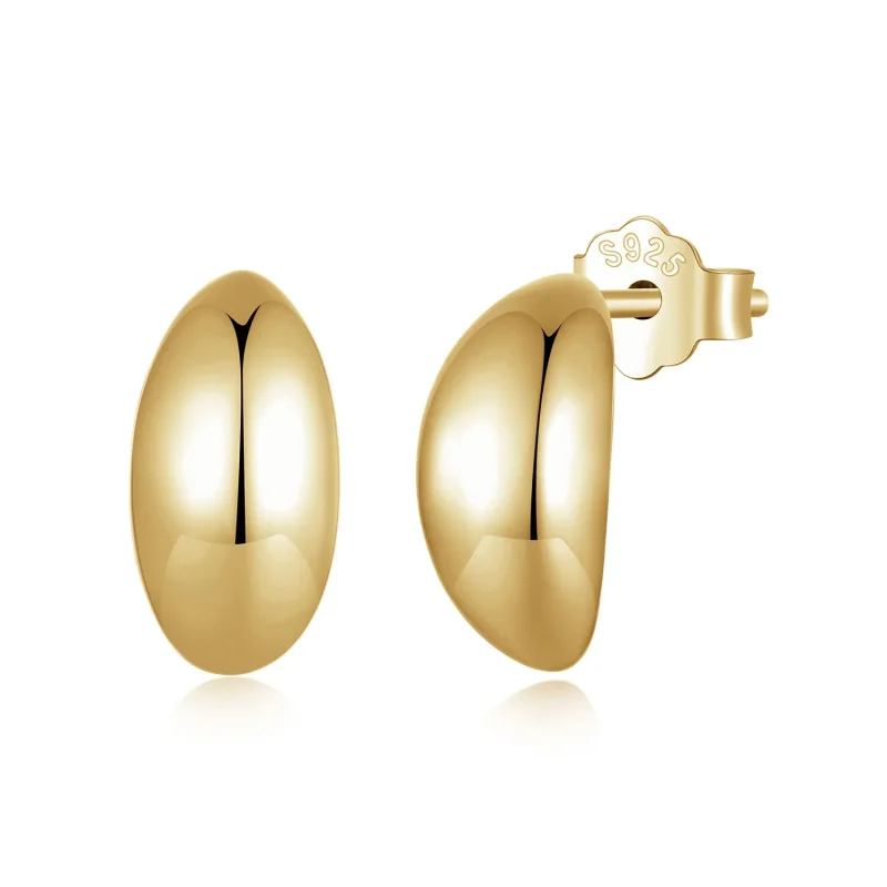 (image for) Pandora Style Moon Studs Earrings - SCE1632-B - Product Image