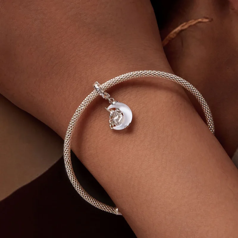 (image for) Pandora Style Moon Unicorn Dangle - BSC926 - View 6