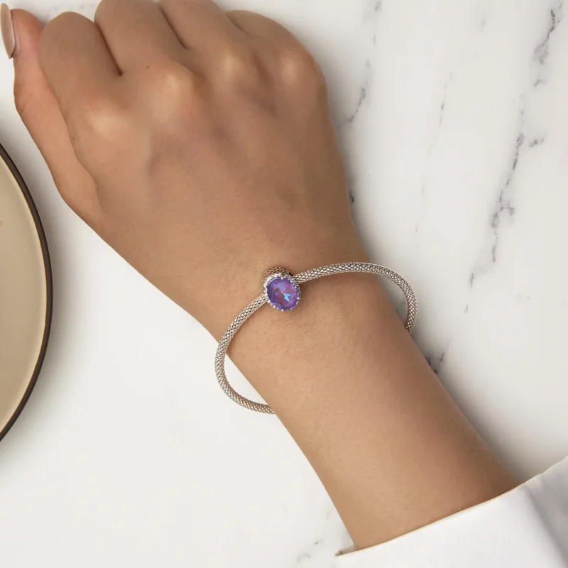 (image for) Pandora-style Moonlight Gem Charm - BSC891 - View 6