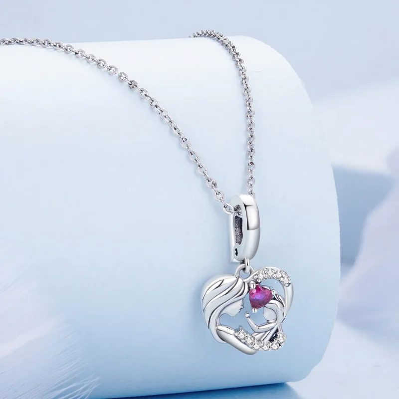 (image for) Pandora Style Mother and Son Hug Dangle - BSC901 - View 2