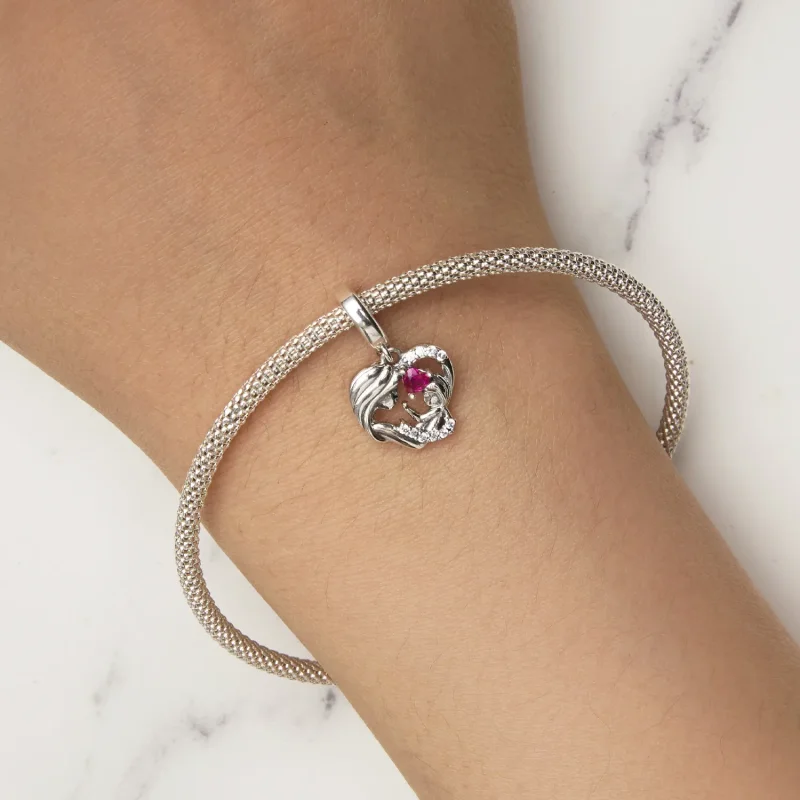 (image for) Pandora Style Mother and Son Hug Dangle - BSC901 - View 7