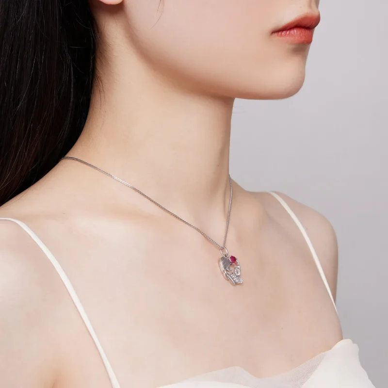 (image for) Pandora Style Mother and Son Necklace - BSN323 - View 8