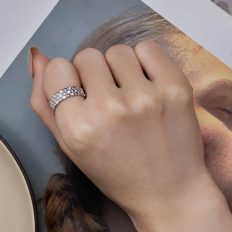 (image for) Pandora Style Multi-Player Bean Ring - BSR407 - View 7