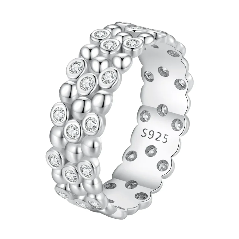(image for) Pandora Style Multi-Player Bean Ring - BSR407 - Product Image