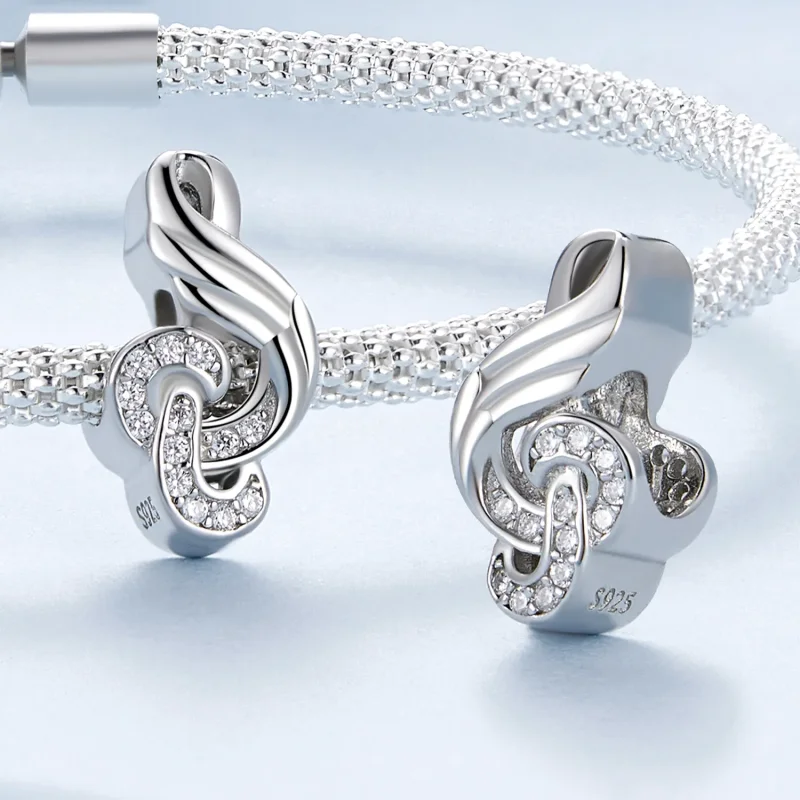 (image for) Pandora Style Note Charm - BSC811 - View 4