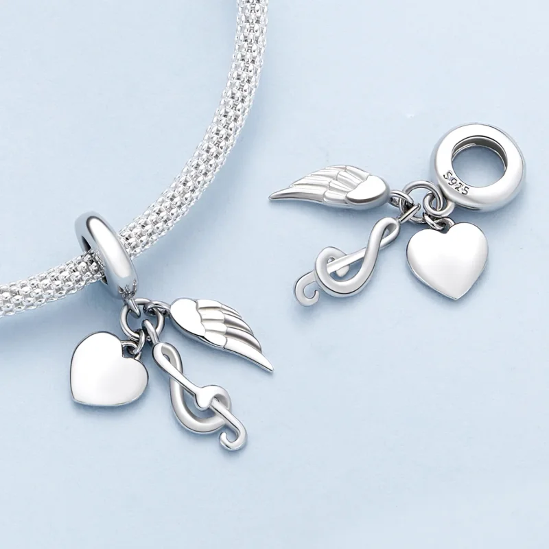 (image for) Pandora Style Note Dangle - BSC814 - View 4