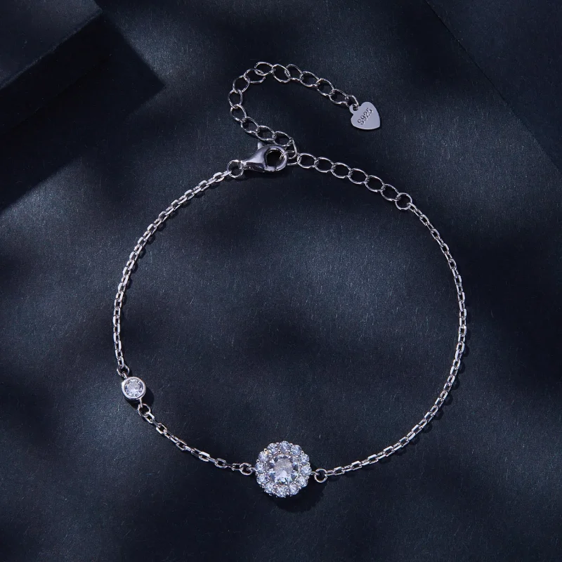 (image for) Pandora Style One Carat Simple Bracelet with One Certificate - MSB007 - View 3