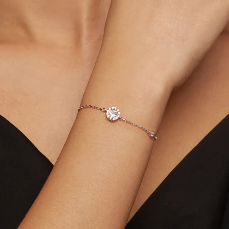 (image for) Pandora Style One Carat Simple Bracelet with One Certificate - MSB007 - View 4