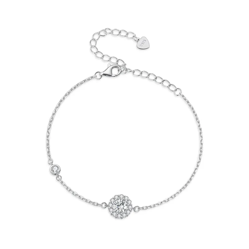(image for) Pandora Style One Carat Simple Bracelet with One Certificate - MSB007 - Product Image