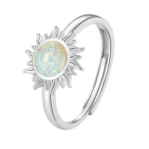 (image for) Pandora Style Opal Sun Ring - BSR398