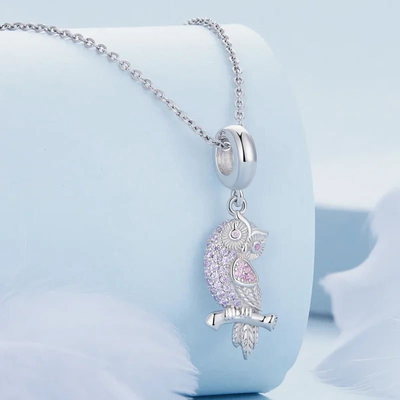 (image for) Pandora Style Owl Dangle - BSC832 - View 2
