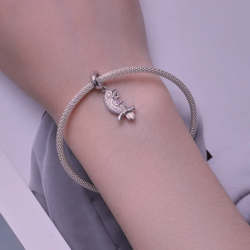 (image for) Pandora Style Owl Dangle - BSC832 - View 5