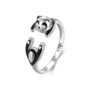 (image for) Pandora Style Panda Ring - SCR969-E