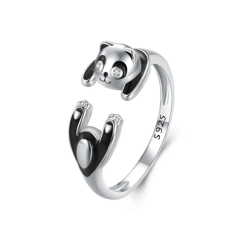 (image for) Pandora Style Panda Ring - SCR969-E - Product Image